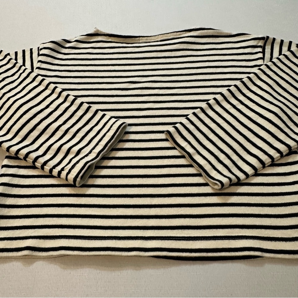 Buck Mason Striped Long Sleeve Tee Size Small - Picture 10 of 12
